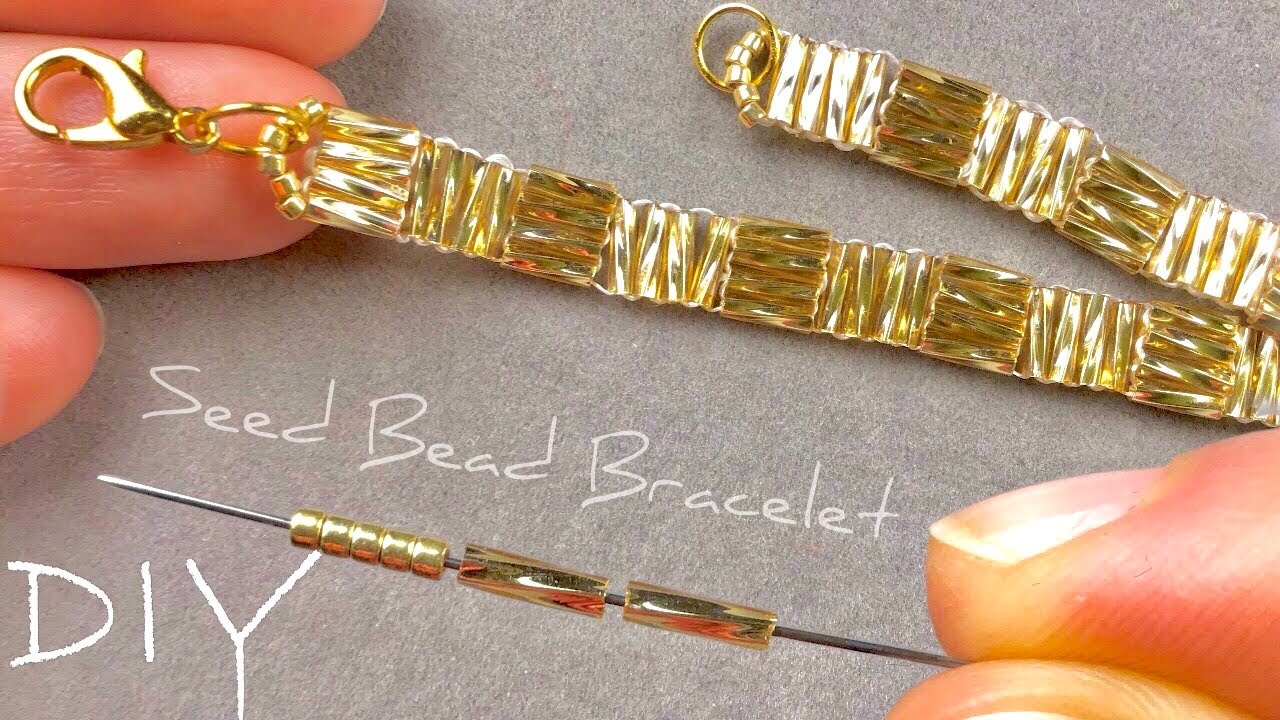 Bugle Beads Jewelry Tutorial Bugle Beaded Bracelet  Seed Bead Jewelry Making