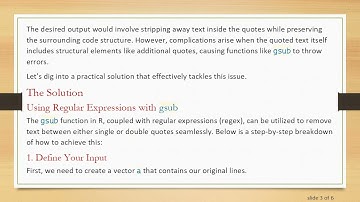 Removing Text Between Quotes from a String in R