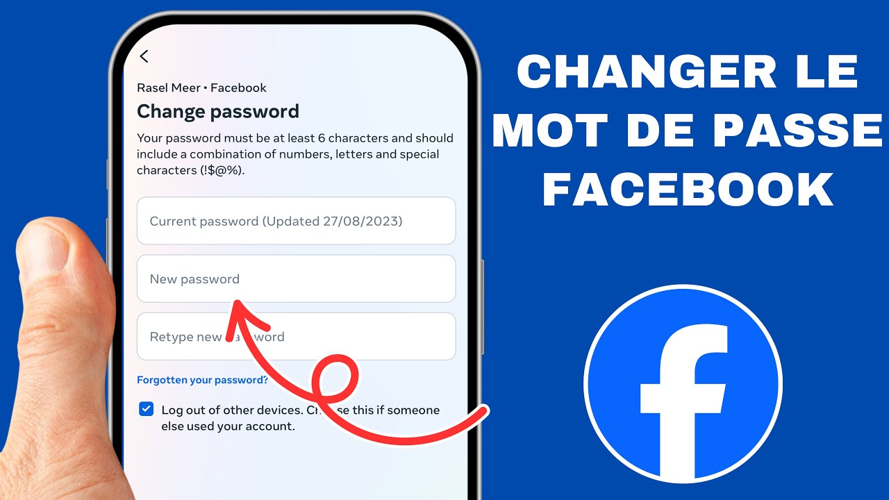 Comment changer le mot de passe sur Facebook (2024) ? Changer le mot de ...