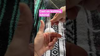 How to cast on knitting - knitting for beginners  #knitfaster #continentalknitting #knitting