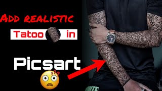 How to Add realistic tatoo in Picsart || Realistic New Tatoo Editing screenshot 5