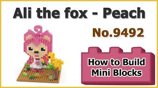 How to Build Ali the fox Peach Blocks - LOZ iBlock Fun No.9492 Instructions Specifications