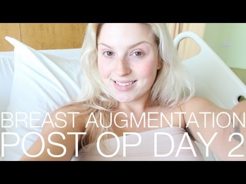 Boob Job Vlog #4 ♡ Day 2 Post Operation. Pain, Drip, Food, Swolen