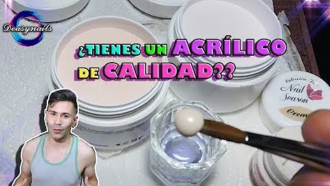 Como saber se é acrílico?