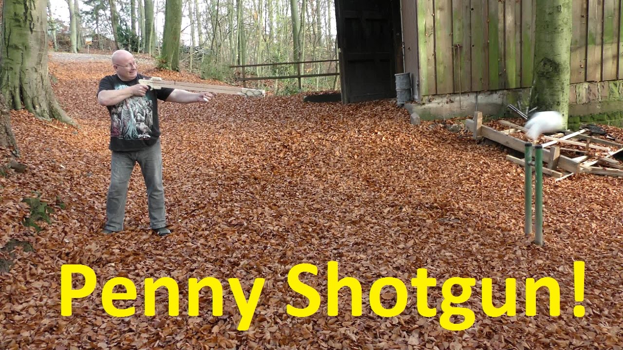 Deadly Spray Penny Shotgun Slingshot! YouTube