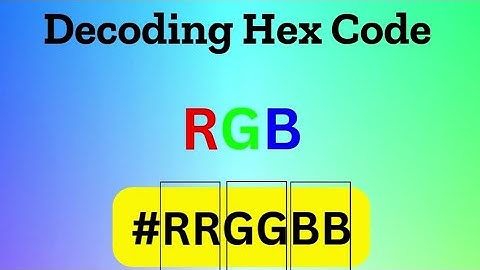 Decode Hex Color Codes | Insights With Veda
