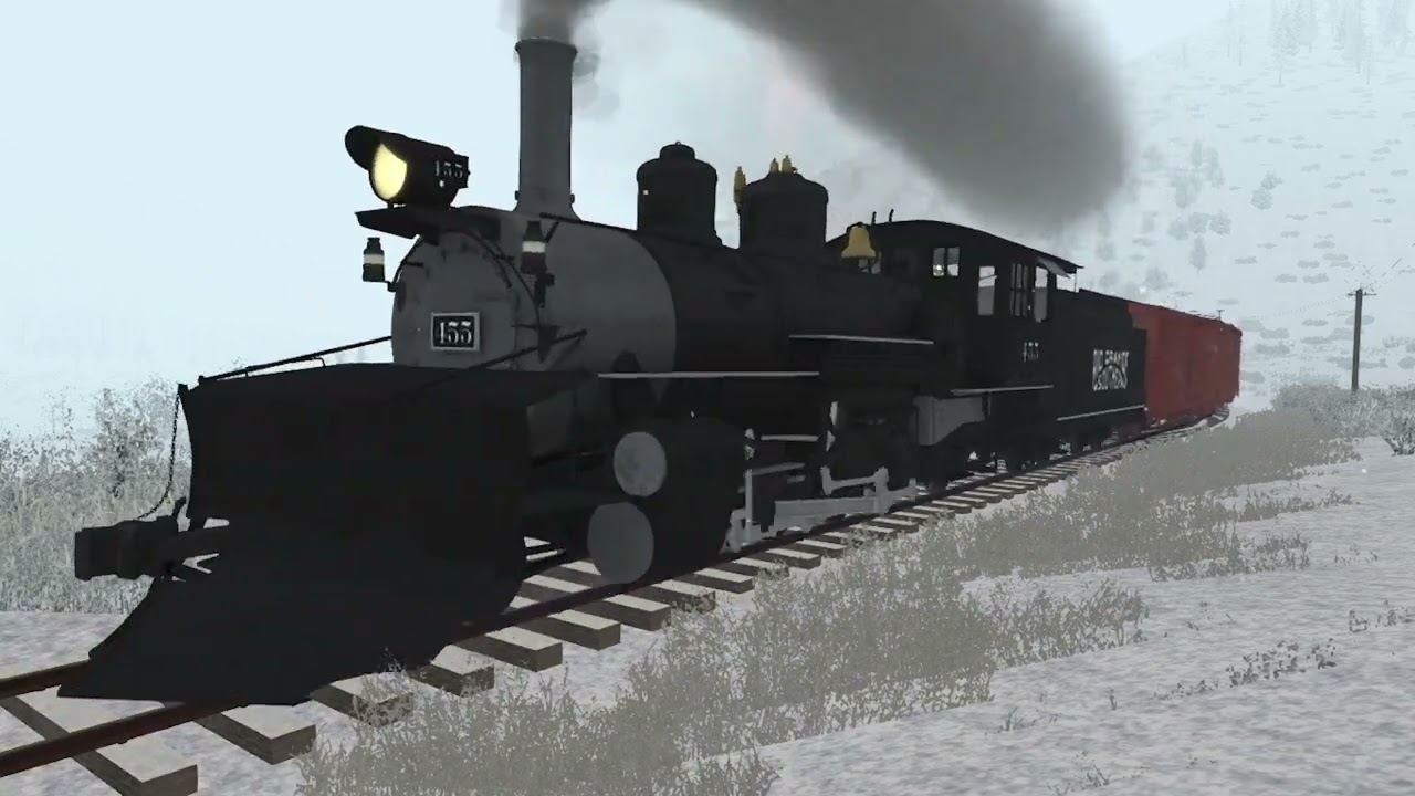 Rio Grande Southern 455 in the snow