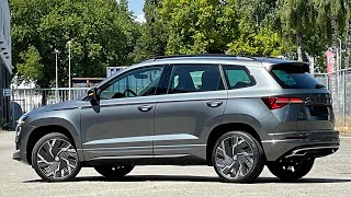 Skoda NEW Karoq Sportline 2023 in 4K Graphite Grey 19 inch Sagitarius walk around & detail inside