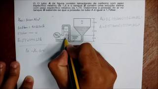 Mecanica dos Fluidos - Pressao Manometrica - Exercicio Resolvido 4