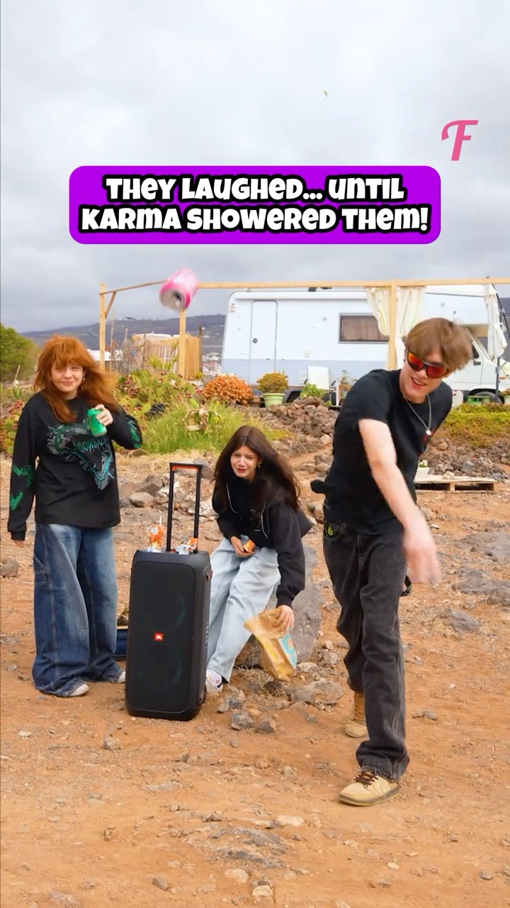 Rude Teens Kept Laughing Until They Got a Wet Surprise!  #shorts