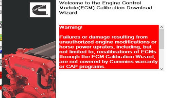 Changing an ECM calibration using a fleetcal in the INSITE program