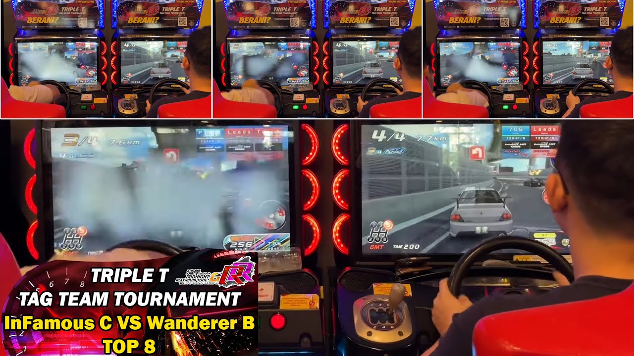 WMMT6RR Tournament InFa C for Crusher Machine SLAM VS Wanderer B Tag Team Battle Wangan Midnight