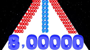 Number Rush: 2048 Challenge vs Number Run 3D - Satisfying ASMR Gameplay (Noob vs Pro vs Hacker)
