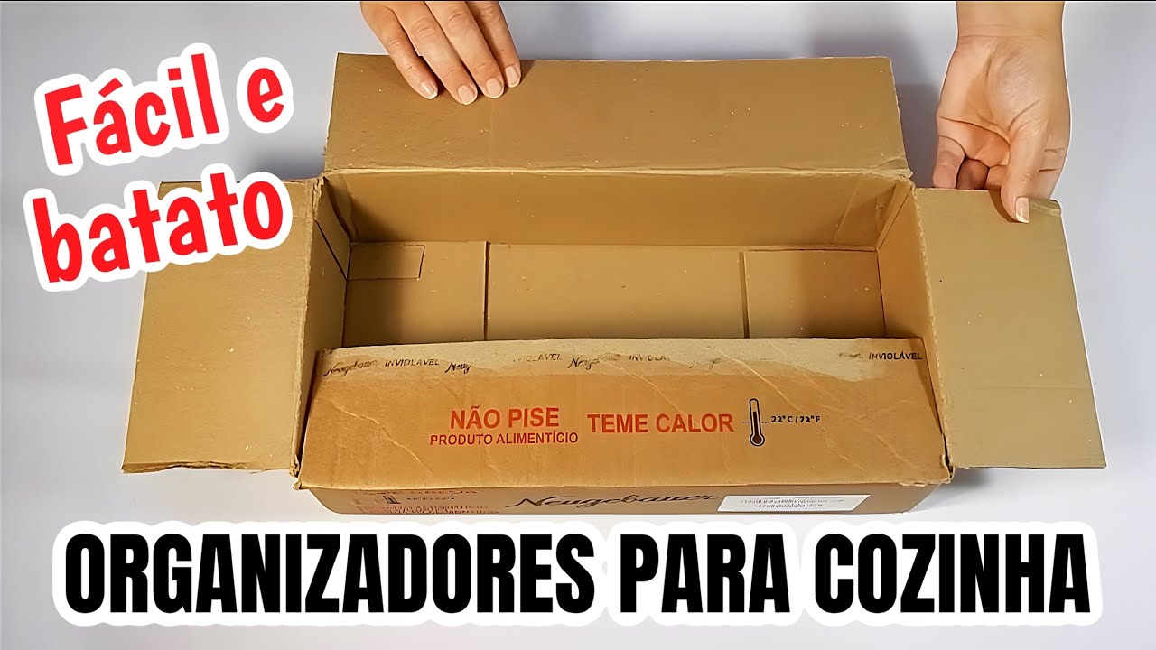 3 ORGANIZADORES DE PAPELÃO PARA COZINHA FÁCIL E BATATO | SHOW DE ARTESANATO
