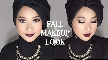 Dark Lip + Hijab Tutorial | Fall Makeup Look | Dian Ayu