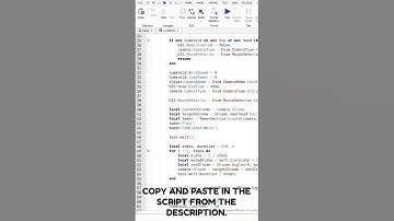 ROBLOX STUDIOS I How to Make a Smooth Camera Turn #roblox