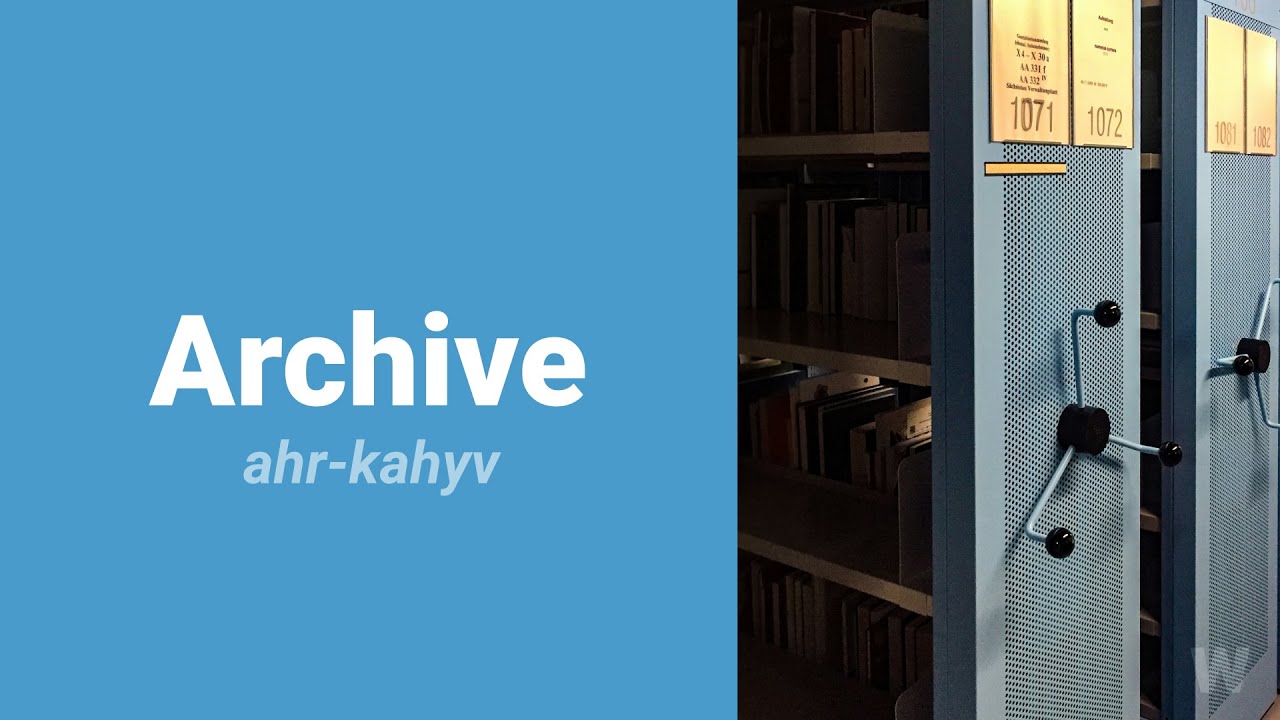 How to pronounce archive oxford 5000 advanced english youtube