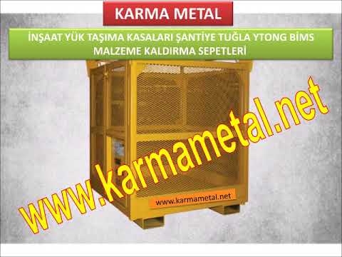 KARMA METAL-TUĞLA BİMS BRİKET YTONG MALZEME YÜK TAŞIM AKASASI SEPETİ