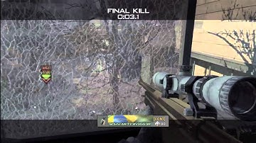 MW3: Epic 360 quickscope Kill Cam in S&D