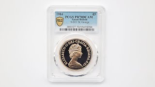 1984 英国 エリザベス2世 ソブリン 5ポンド（5ソブリン） 金貨