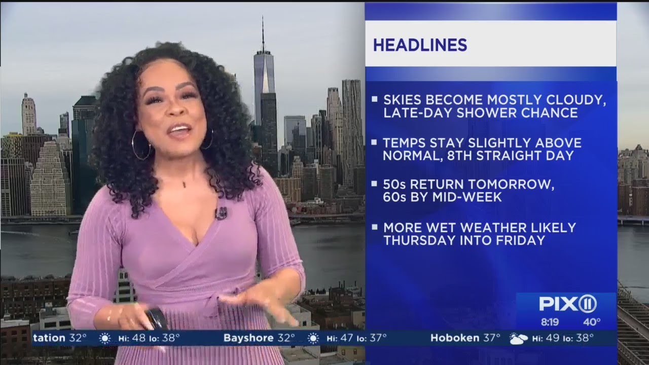 Cloudy but mild day on tap in NYC area - YouTube