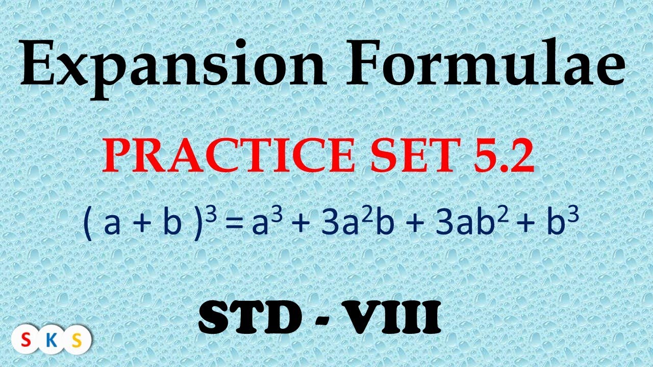 Expansion Formulae Std 8th Practice Set 5 2 I Chapter 5 Expansion Formulae Class 8 I Part 1 Youtube Expansion Formulae Std 8th Practice Set 5 2 I Chapter 5 Expansion Formulae Class 8 I Part 1 Youtube