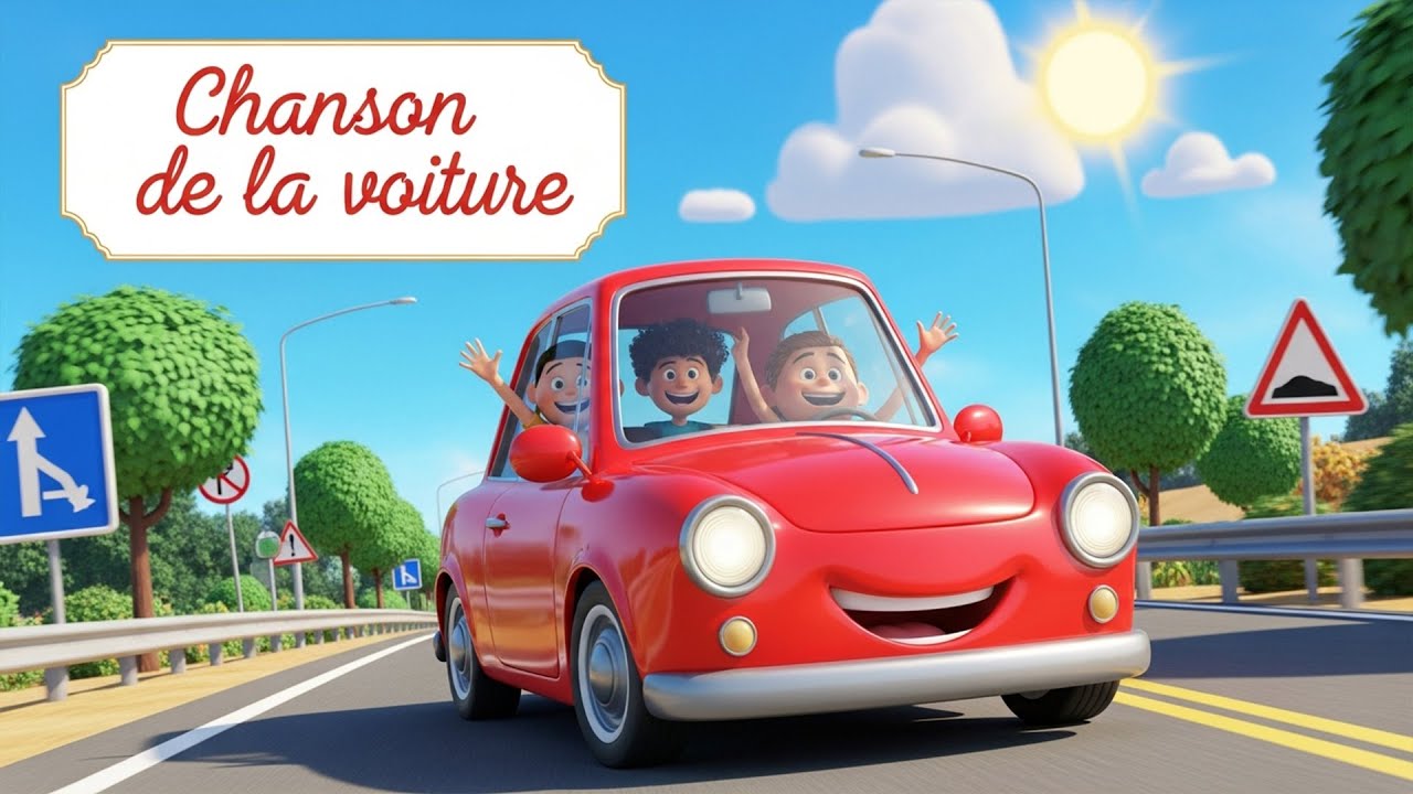 LA CHANSON DE LA VOITURE 🚗 | Apprendre les moyens de transport ...