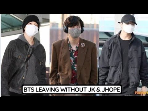 BTS DEPART FOR LAS VEGAS AT INCHEON AIRPORT WITHOUT JHOPE AND JUNGKOOK TO ATTEND GRAMMY