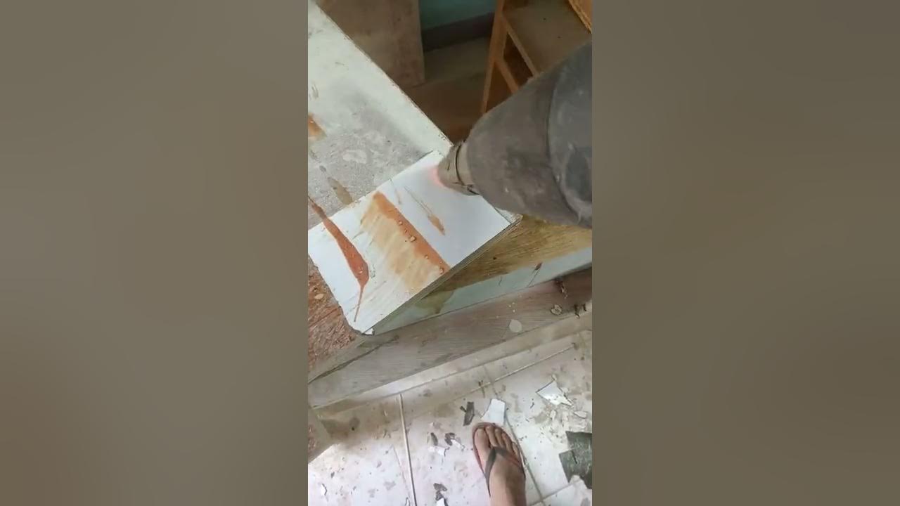 Removing Formica Laminates in a laminated Plywood using heat gun YouTube