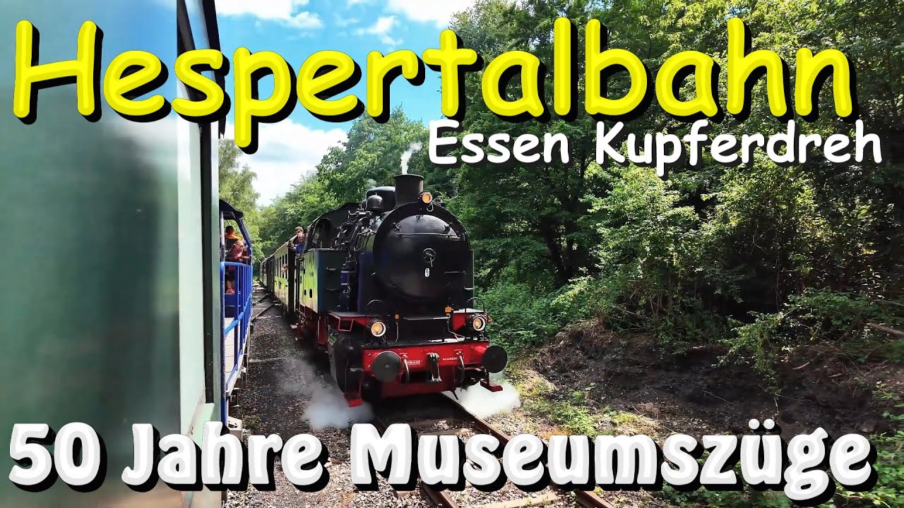 Essen - Hespertalbahn 50 Jahre Museumszüge❤️von Kupferdreh nach Haus Scheppen Tour Amazing Footage👍