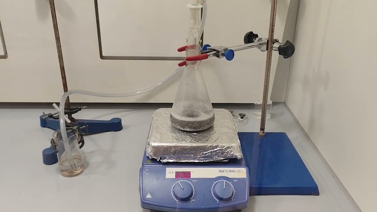 Experimental setup preview of sodium metal production without electrolysis: steps in the description
