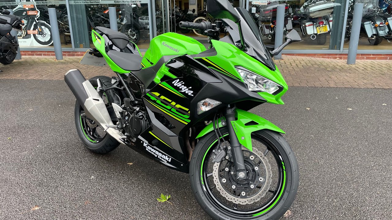 KAWASAKI EX 400 GKFA (Green) walkaround with engine sound for sale ...