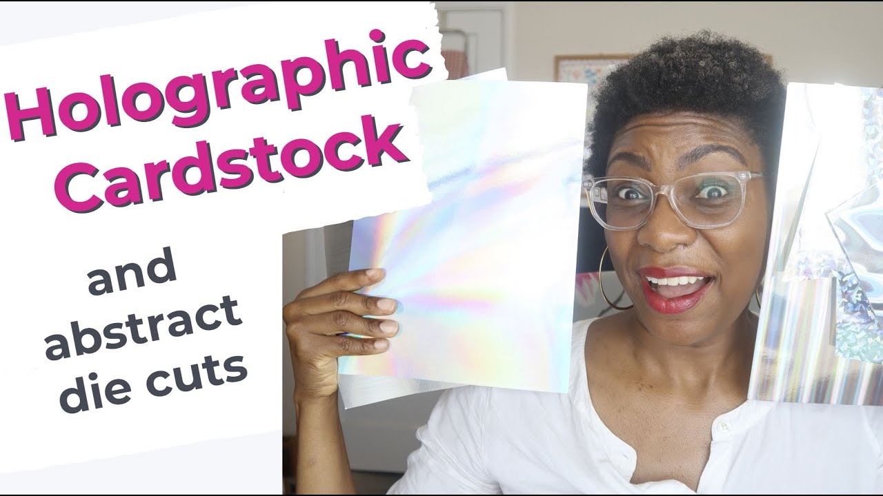 April Notes  Holographic Cardstock 