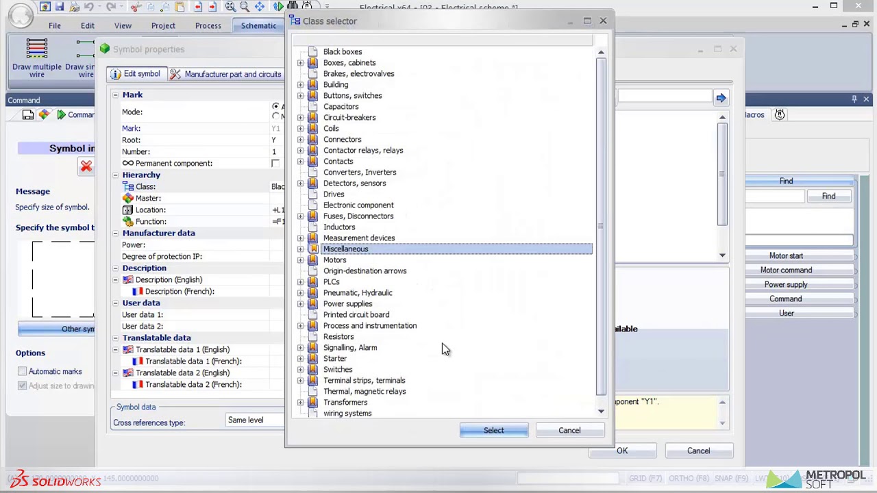 15. SOLIDWORKS Electrical Schematic:  Kara Kutu Ekleme