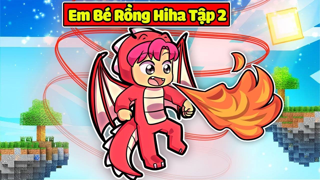 EM BÉ RỒNG LỬA HIHA GIẢI CỨU LÀNG SINH TỐ BỊ ZOMBIE BẮT TRONG MINECRAFT 🔥🐲