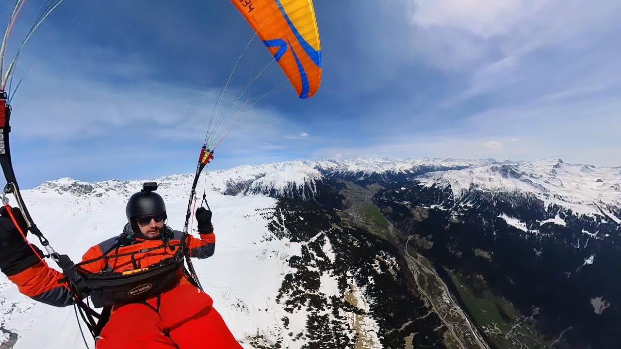 Paragliding   Fanas to Davos XC