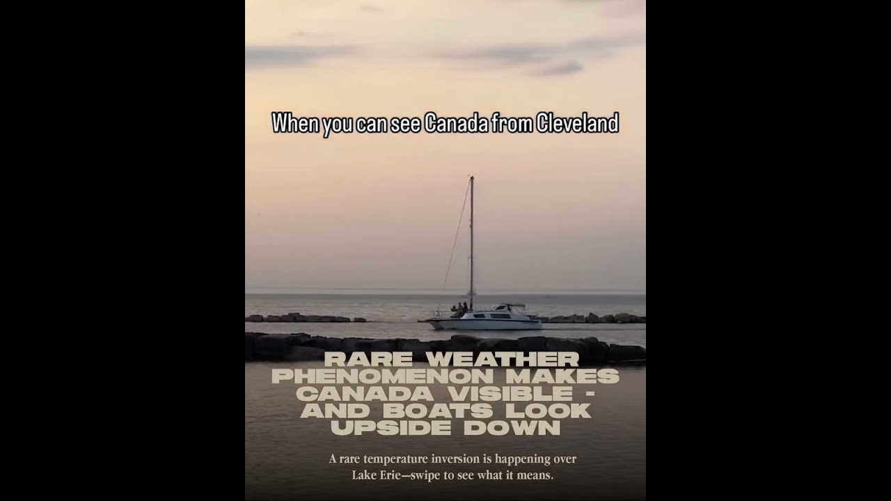 When you can see Canada from Cleveland 👀