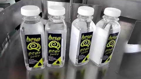 MIC-Automatic flat bottle 2-side sticker labeling machine