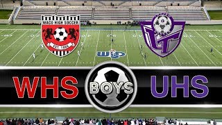 TX HS Boys Soccer: Waco High vs University 2019 | Waco ISD
