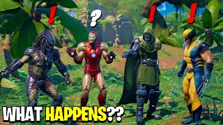 What Happens if Boss Predator Meets Iron Man, Wolverine & Dr Doom in Fortnite Season 5 | Challenge