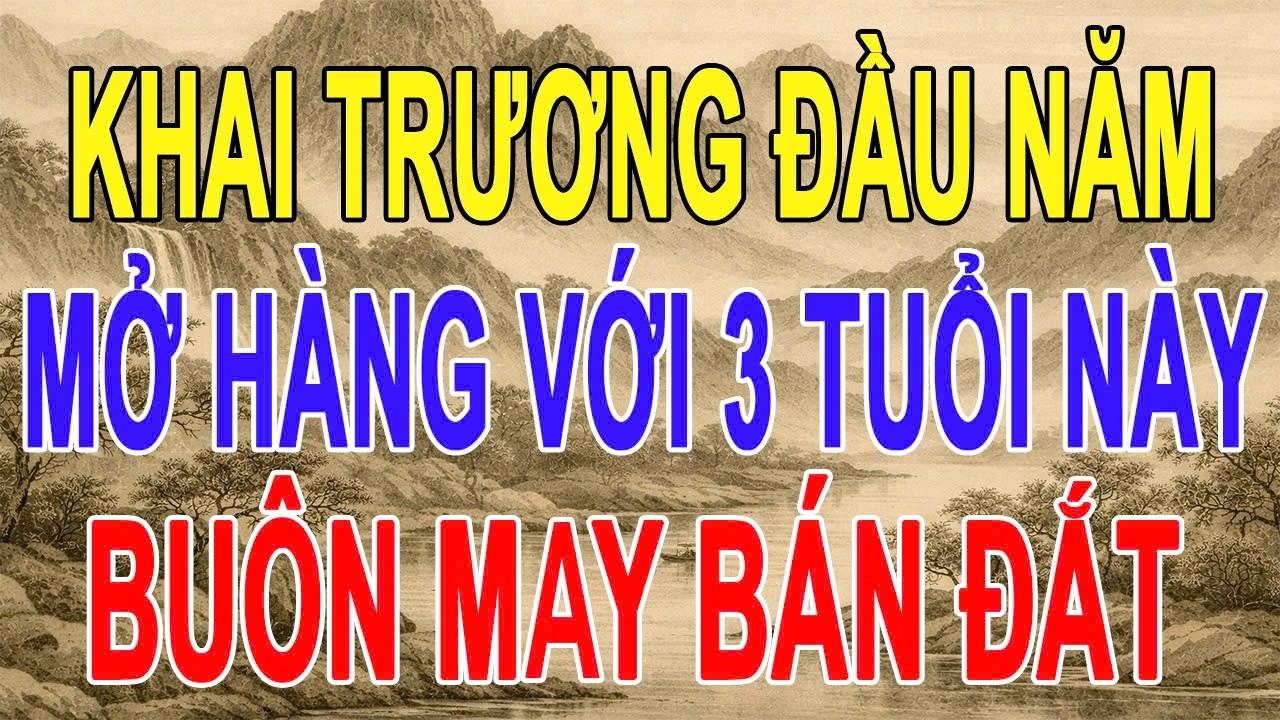 Khai Trương Đầu Năm 2026: 3 Tuổi Mở Hàng Là Tiền Tự Tìm Tới