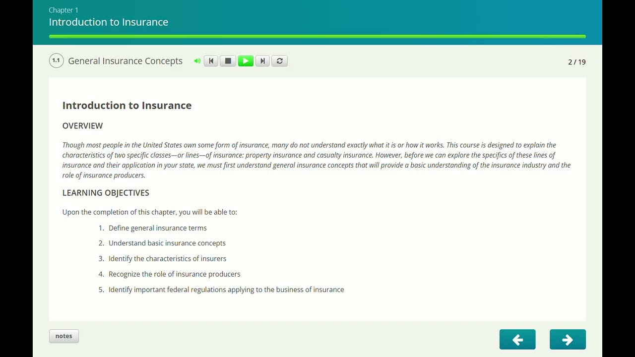 1.1B General Insurance Concepts