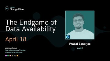 The Endgame of Data Availability w/ Prabal Banerjee (Avail)