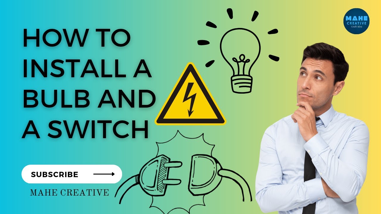How to wire a light switch One light and switch connection Single