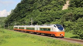 奥羽本線 E751系2046M 特急つがる6号 鶴ヶ坂~大釈迦 2019年7月28日