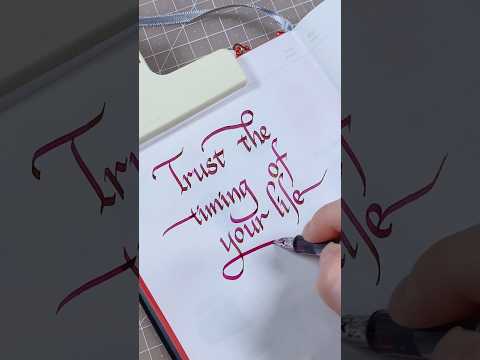 Trust the <strong>timing</strong> <strong>of</strong> your life.🖋️✨#calligraphy #art #timelapse #shorts