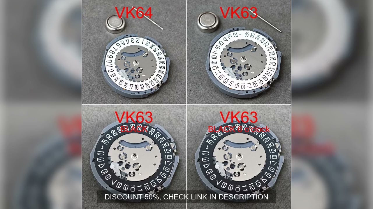 Japanese Original VK63/64 Quartz Movement Mod Automatic Watch Mechanism High Accuracy VK63 Top Repai