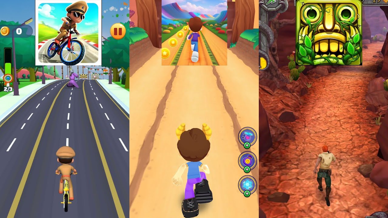 Little Singham Cycle Race 🆚 Kooply Run 🆚 Temple Run 2 New Update