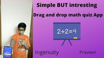 Drag and Drop Math Quiz App | Ingenuity-praveen