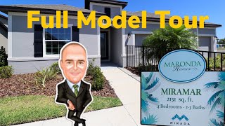The Miramar floor plan by Maronda Homes | Mirada Lagoon San Antonio FL | Full Model Tour